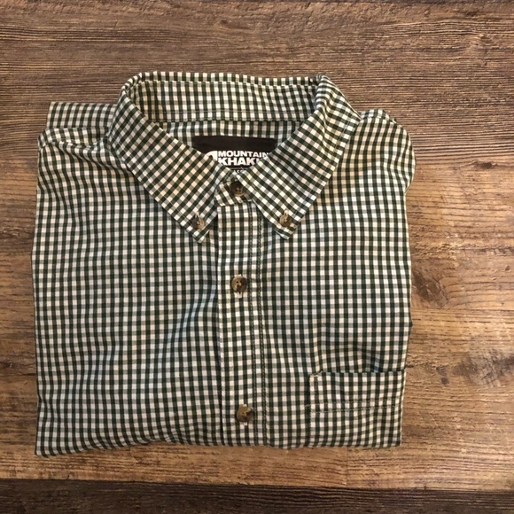 Mountain Khakis classic fit Spaulding woven Long Sleeve Shirt Mens M EUC - Picture 7 of 9